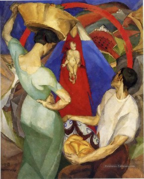 l’adoration de la vierge 1913 Diego Rivera Peinture à l'huile